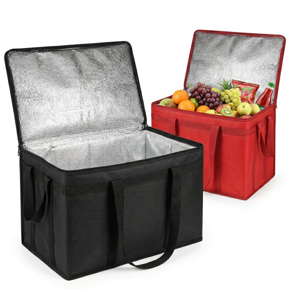 Food Storage Reusable Bags - 折りたたみ式断熱サーマルバッグポータブル食品保存ポーチ再利用可能なクーラーポーチピクニックアウトドア旅行食品飲料保管用