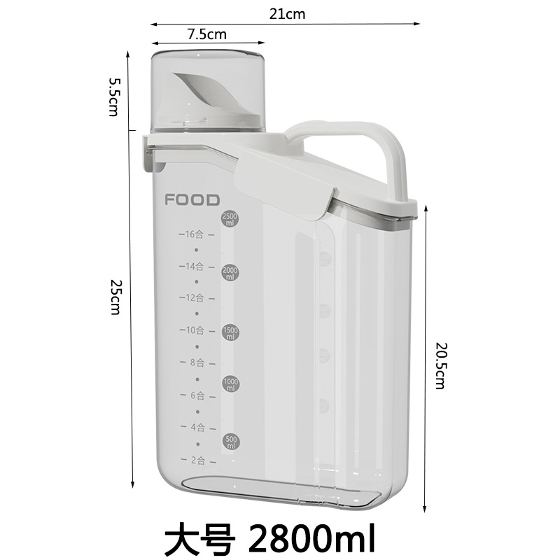Food Storage Freeze Dried - 大型3.5ポンド密閉ペットフード保存容器、防湿ドッグフード・キャットフード・ドライフード・フリーズドライフード用蓋付き容器