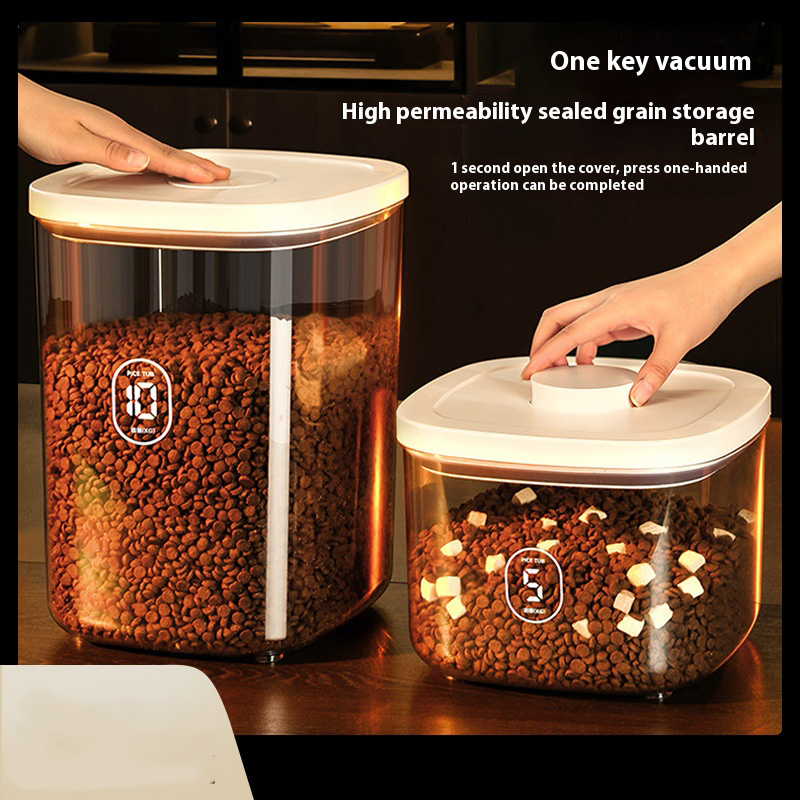 Food Storage Vacuum Containers - キャットフード保存バケツ 密閉容器 防湿真空 ペットドッグフード キャットフード保存バケツ ボックス