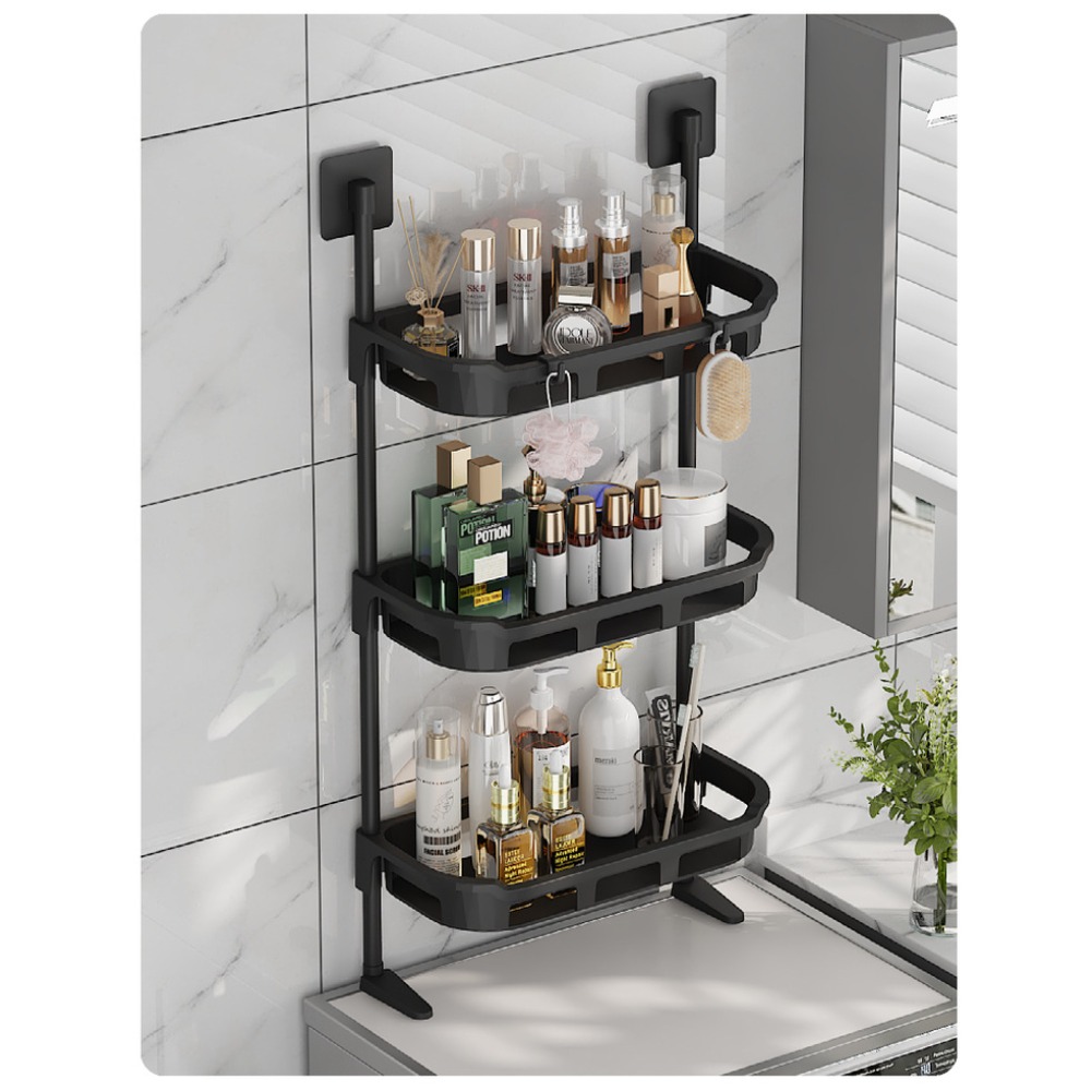 Food Storage Rack - 縦型プラスチック製収納ラック,食器棚,整理棚,3段,新品