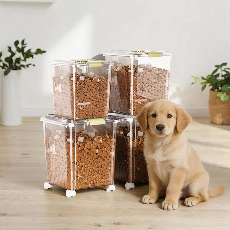 Food Storage Freeze Dried - ペットフード保存容器 密閉型ドライフードコンテナ 防湿スナックボックス フリーズドライキャットフード保存缶 ドッグフードコンテナ