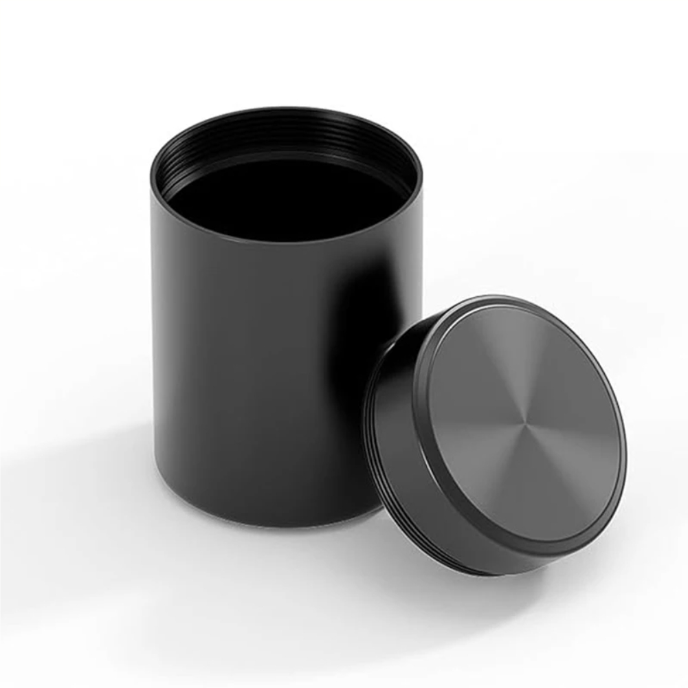 Food Storage Metal Box - ミニポータブル密閉ジャー旅行用防湿無地ナッツキャンディ食品保存容器茶缶金属ボックスステンレス鋼