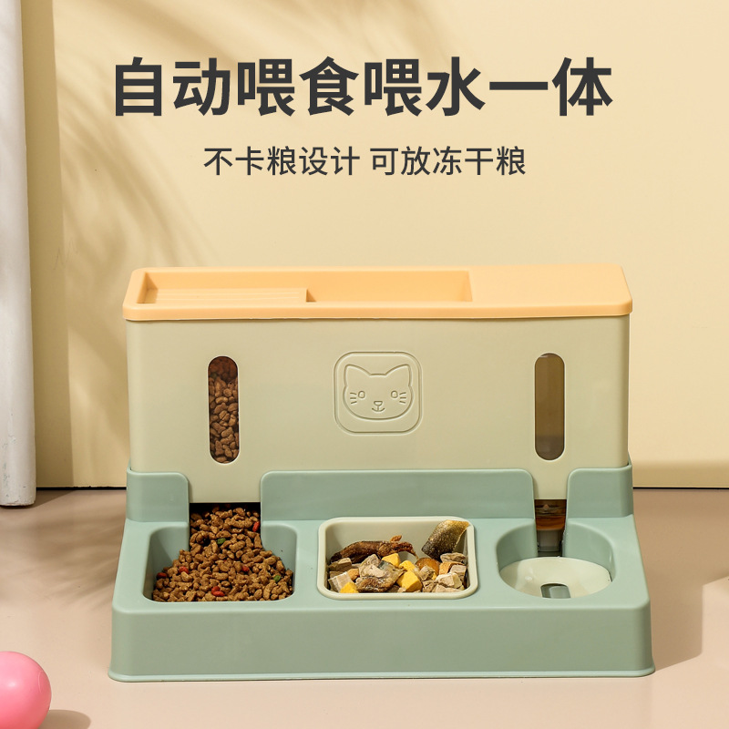 Food Storage Freeze Dried - キャットフードフィーダー、ウォーターディスペンサー、ペット用飲料水、餌水、ペット用全自動犬用チキンフリーズドライキャットフードストレージ