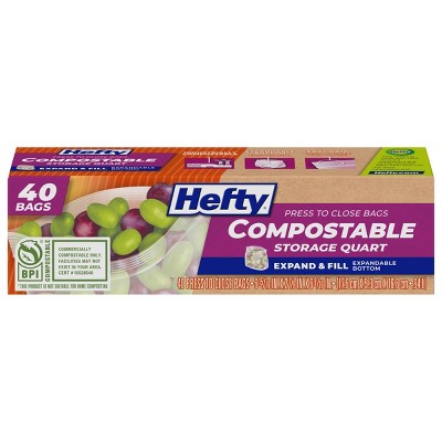 Food Storage Quart Containers - 食品保存袋・容器 堆肥化可能なクォート保存袋 - 40枚入り