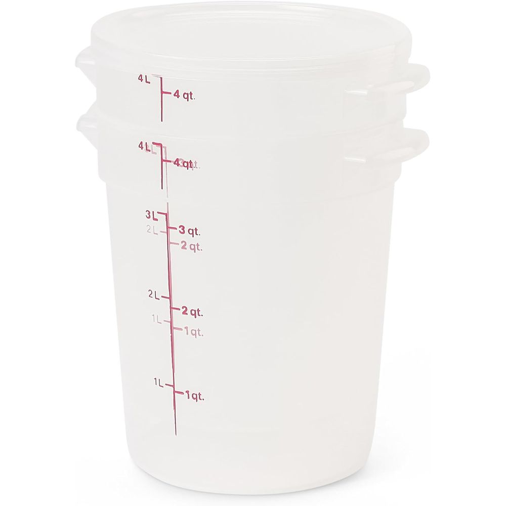 4クォート BPAフリー食品保存容器 蓋付き - ベーキング - Food Storage Quart Containers のレビューと価格