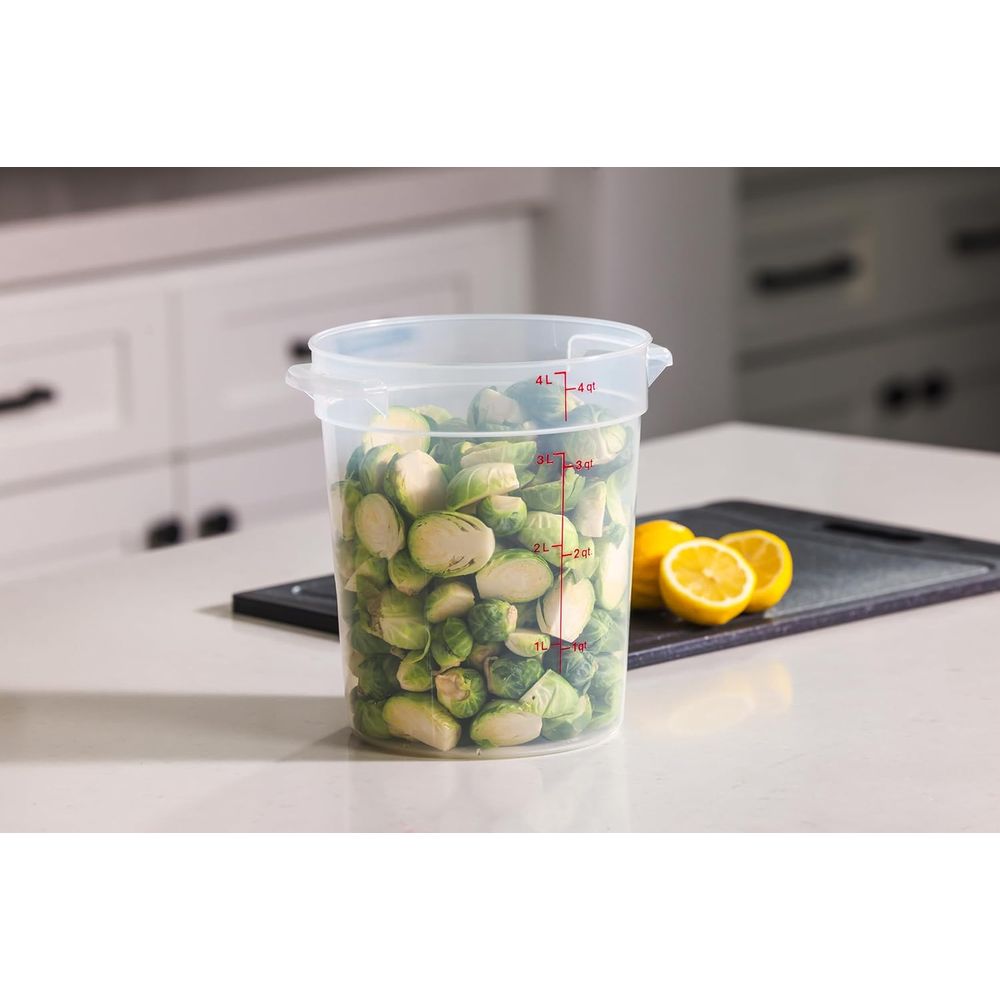 4クォート BPAフリー食品保存容器 蓋付き - ベーキング - Food Storage Quart Containers のレビューと価格