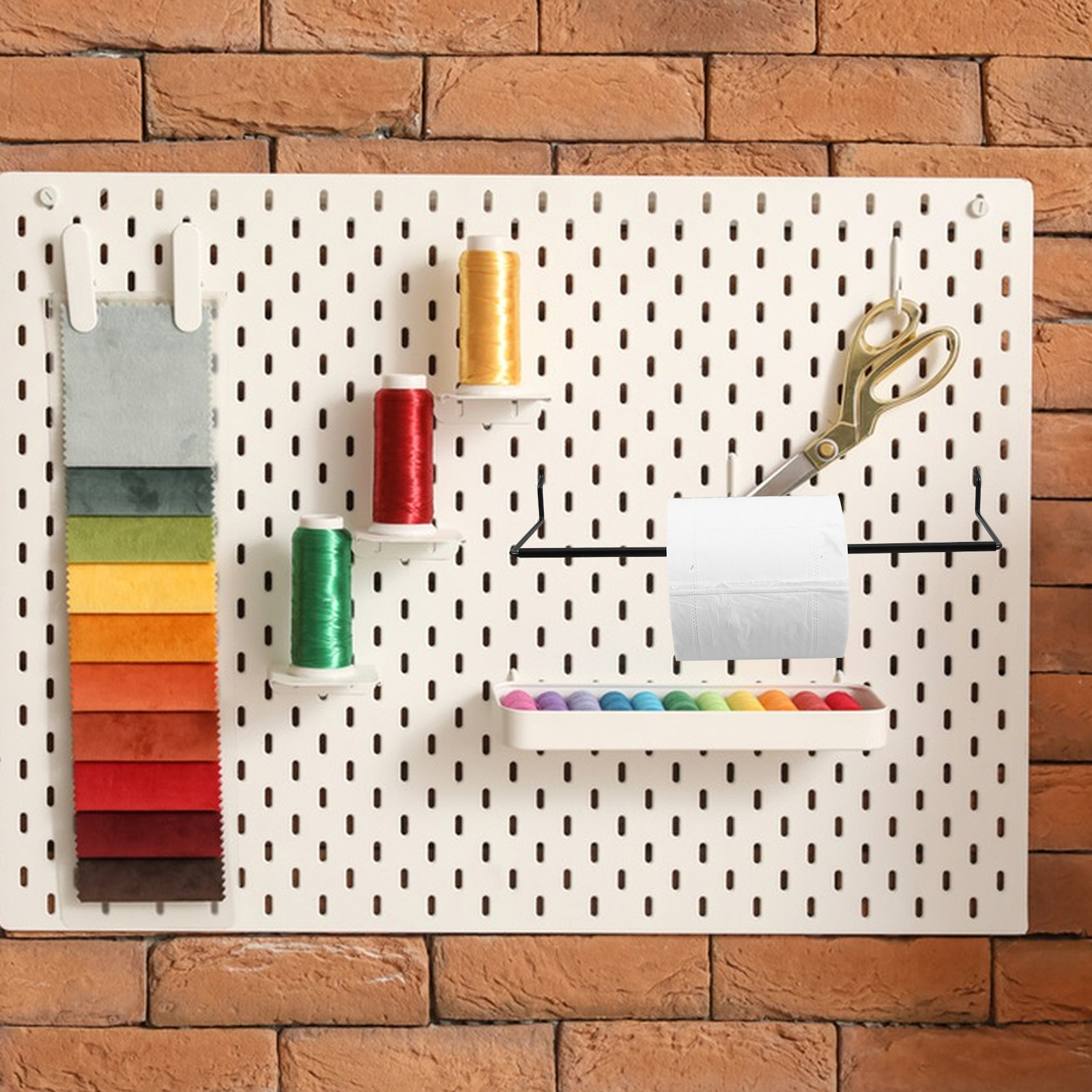 金属製ペグボード キッチンタオルホルダー ペーパーロールラッ - Food Storage Rack のレビューと価格