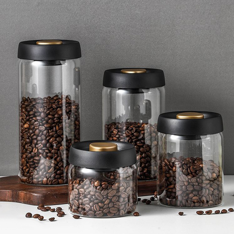 新しい豆コーヒー保存容器真空シール容器コーヒー豆保存密封容器 - Food Storage Vacuum Containers のレビューと価格