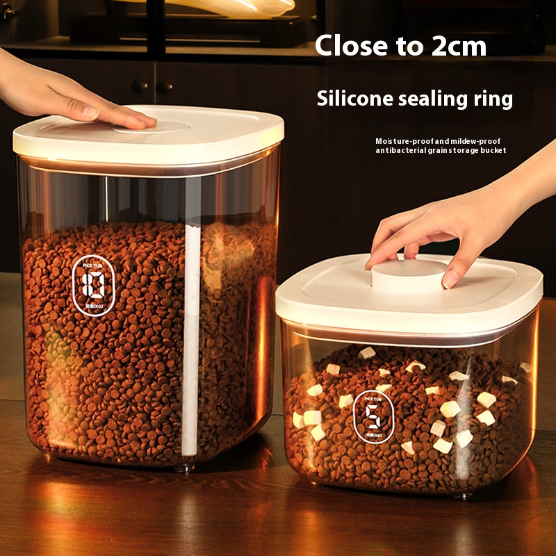 キャットフード保存バケツ 密閉容器 防湿真空 ペットドッグフ - Food Storage Vacuum Containers のレビューと価格
