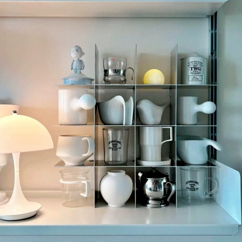 ミニマリストアルミ合金製カウンタートップマグ収納棚多層カップ - Food Storage Shelving のレビューと価格