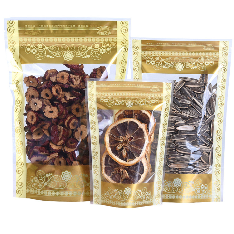 100 個スタンドアッププラスチックゴールドジップロック透明 - Food Storage Ziploc Bags のレビューと価格
