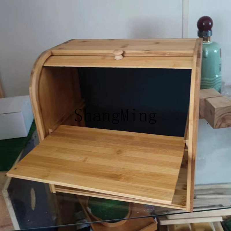 SM 家庭用竹製パン収納ボックス 食品保存容器 ローラーシャ - Food Storage Rack のレビューと価格