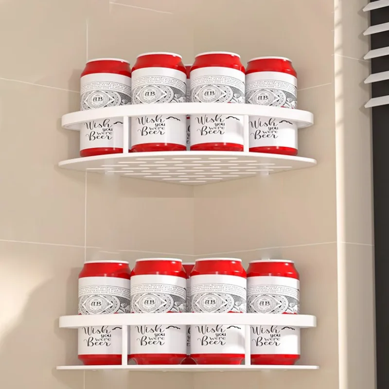 2 個のバスルーム棚キッチン収納オーガナイザーアルミ合金シャ - Food Storage Shelving のレビューと価格