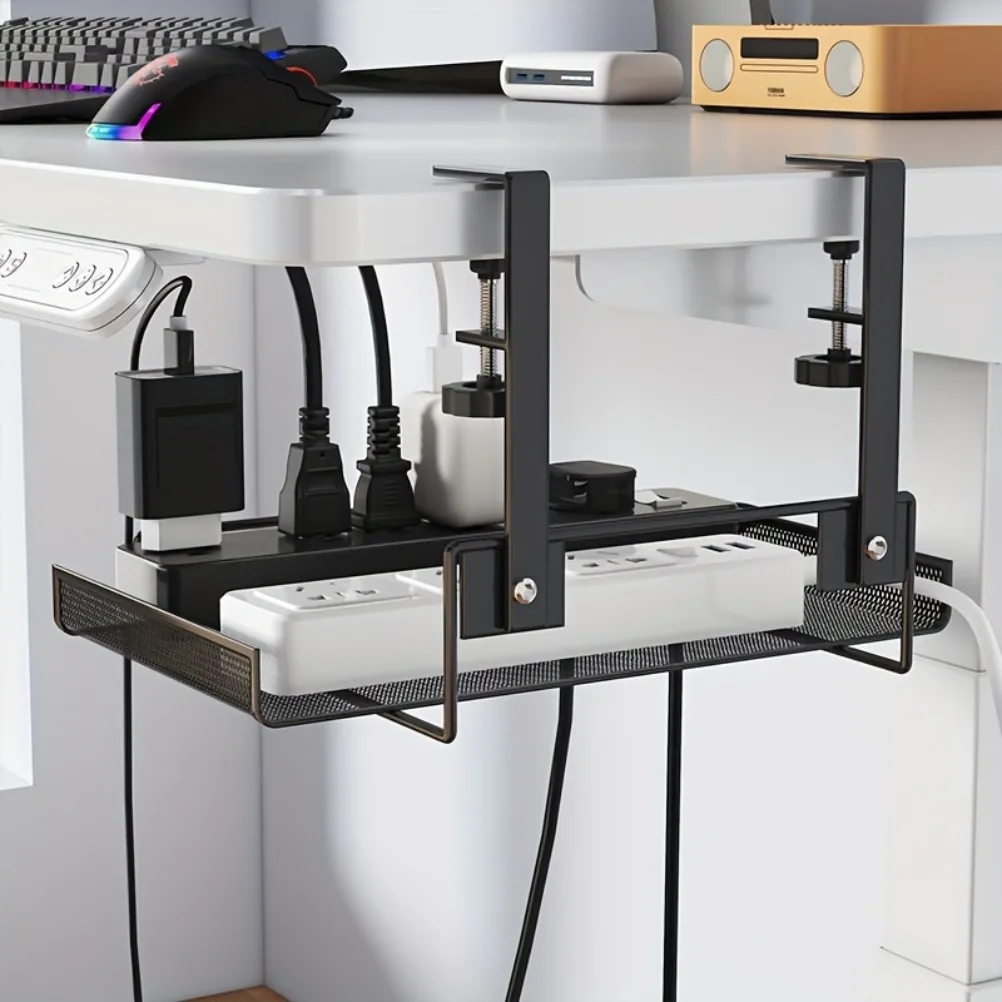 テーブル配線オーガナイザー収納ラックコンピュータデスクの下の - Food Storage Rack のレビューと価格