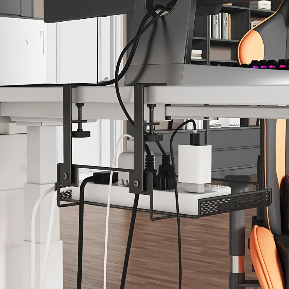 テーブル配線オーガナイザー収納ラックコンピュータデスクの下の - Food Storage Rack のレビューと価格