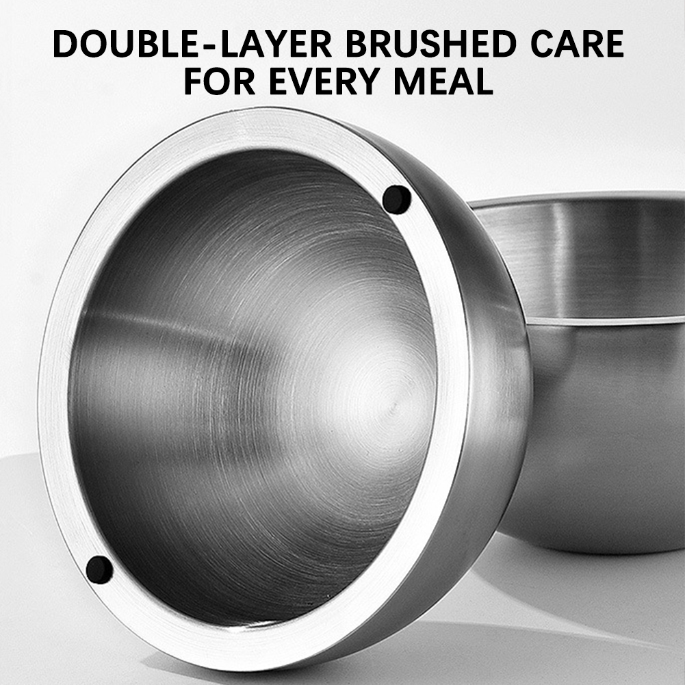 304 肥厚サラダミキシングボウルステンレス鋼二重壁断熱ホッ - Food Storage Metal Box のレビューと価格