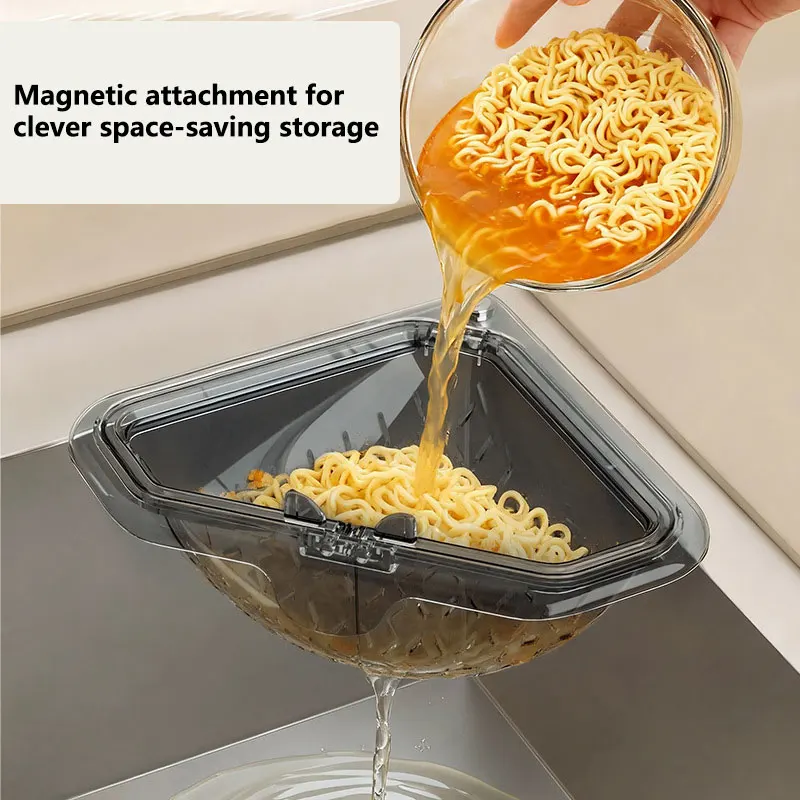 磁気三角シンク排水バスケットキッチンシンクフィルターホルダー - Food Storage Rack のレビューと価格