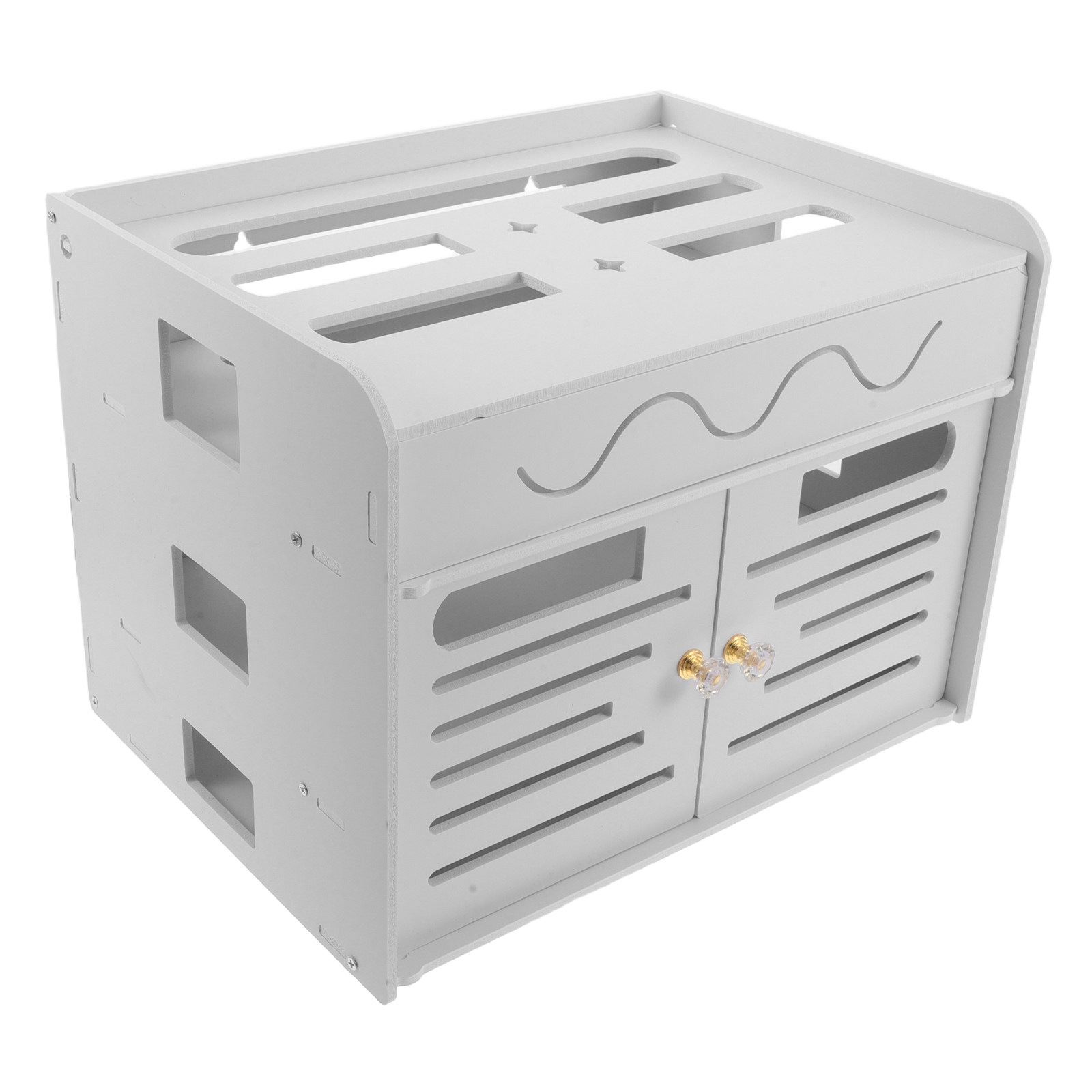 3層WiFiルーター収納ボックス ワイヤレスルーターオーガナ - Food Storage Rack のレビューと価格