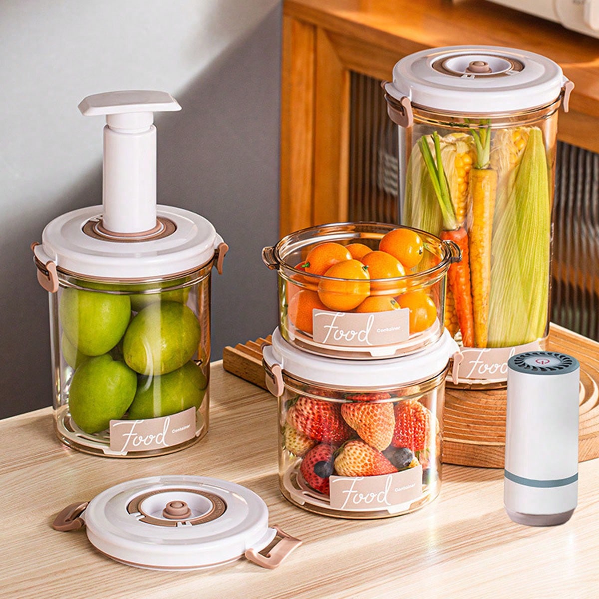 1 キッチン用食品グレード真空密閉容器、冷蔵庫用真空保存ボッ - Food Storage Vacuum Containers のレビューと価格