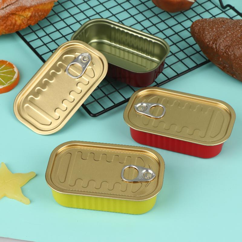 2個入り長方形ミニ密閉金属製収納ボックス、プルリング付き蓋、 - Food Storage Metal Box のレビューと価格