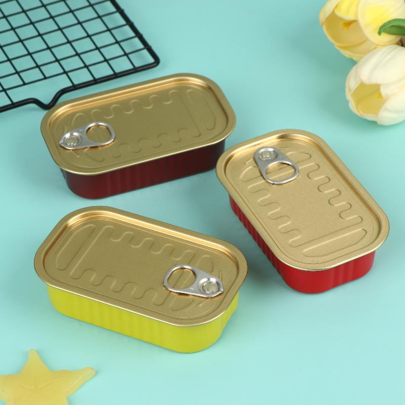2個入り長方形ミニ密閉金属製収納ボックス、プルリング付き蓋、 - Food Storage Metal Box のレビューと価格