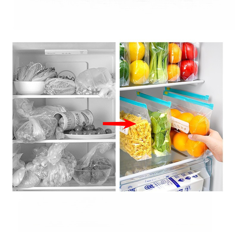 ジップロック食品保存袋、冷蔵庫用厚手の冷凍庫袋、電子レンジ対 - Food Storage Ziploc Bags のレビューと価格