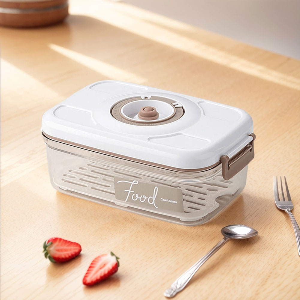 真空ポンプ付き真空食品保存容器、取り外し可能な排水プレート付 - Food Storage Vacuum Containers のレビューと価格