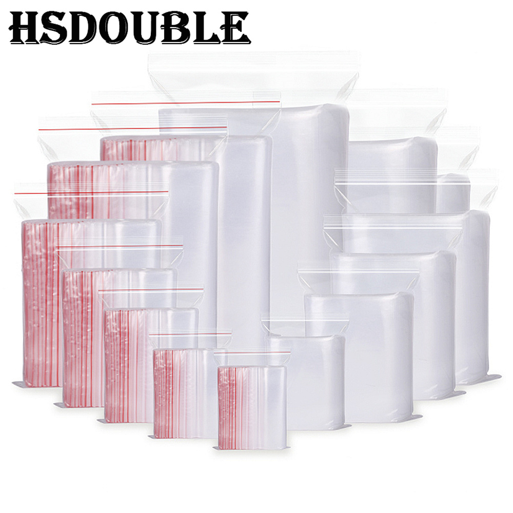 100 ピース/パック 5-12 ワイヤーセルフシール透明プ - Food Storage Ziploc Bags のレビューと価格
