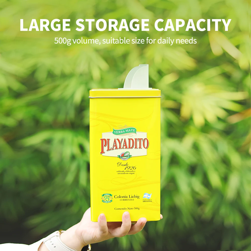 ふた付きキッチンオーガナイザー、金属製収納ジャー、お茶、コー - Food Storage Metal Box のレビューと価格