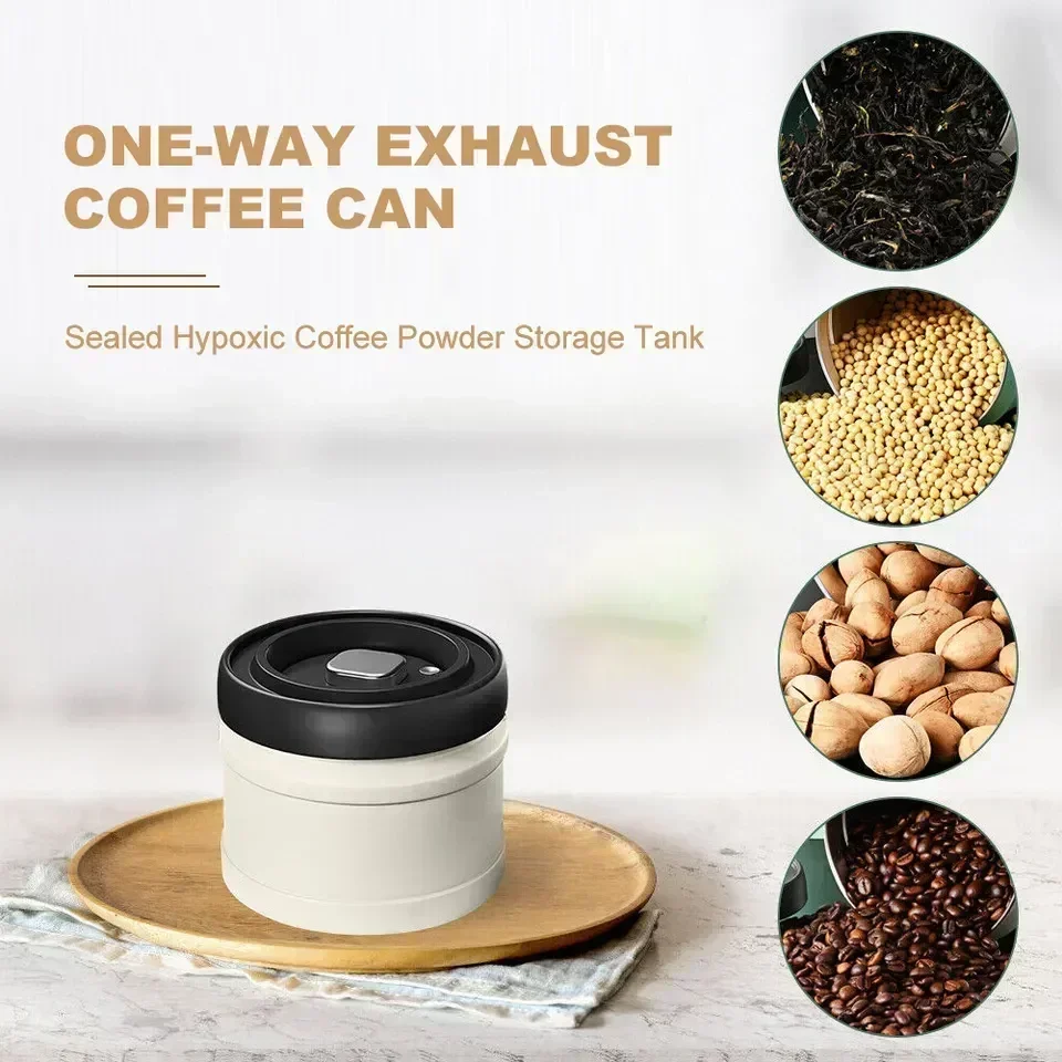 304ステンレス鋼製気密コーヒー容器保存キャニスター、コーヒ - Food Storage Vacuum Containers のレビューと価格