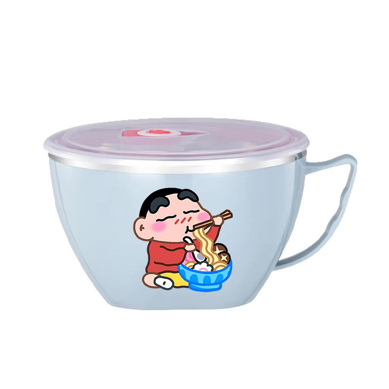 クレヨンしんちゃんヌードルボウル大容量ステンレスボウル二層熱 - Food Storage Metal Box のレビューと価格