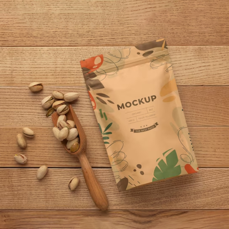 50枚入り クラフト紙ジップロック包装袋 DIY ココア抹茶 - Zebra Food Storage のレビューと価格