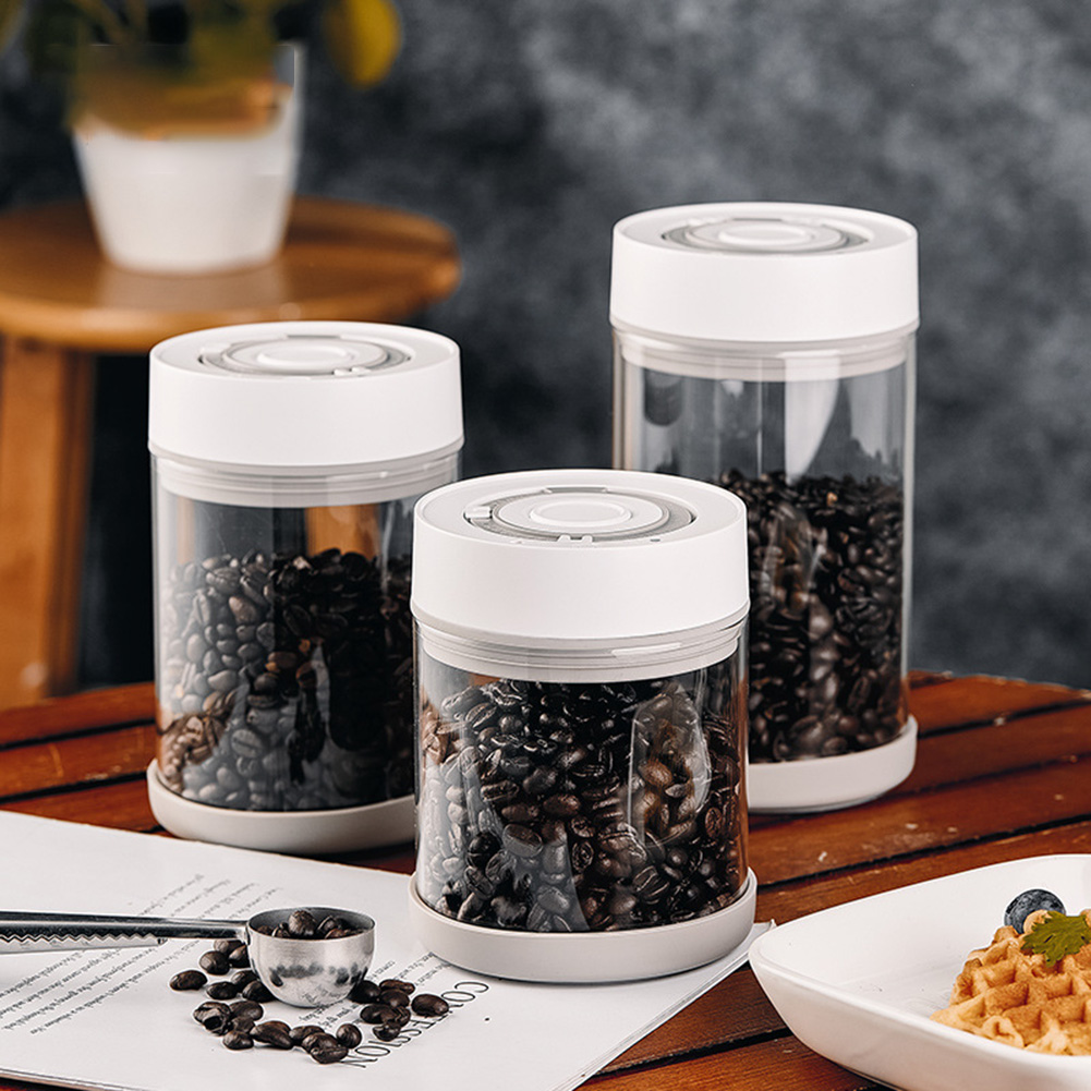 キッチン防湿ガラスコーヒー豆ジャー自動インテリジェント真空保 - Food Storage Vacuum Containers のレビューと価格