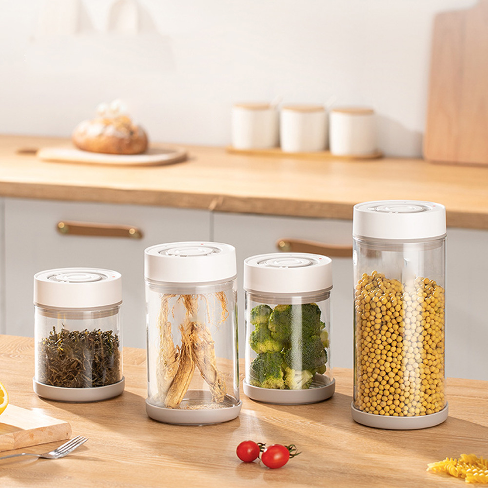 キッチン防湿ガラスコーヒー豆ジャー自動インテリジェント真空保 - Food Storage Vacuum Containers のレビューと価格