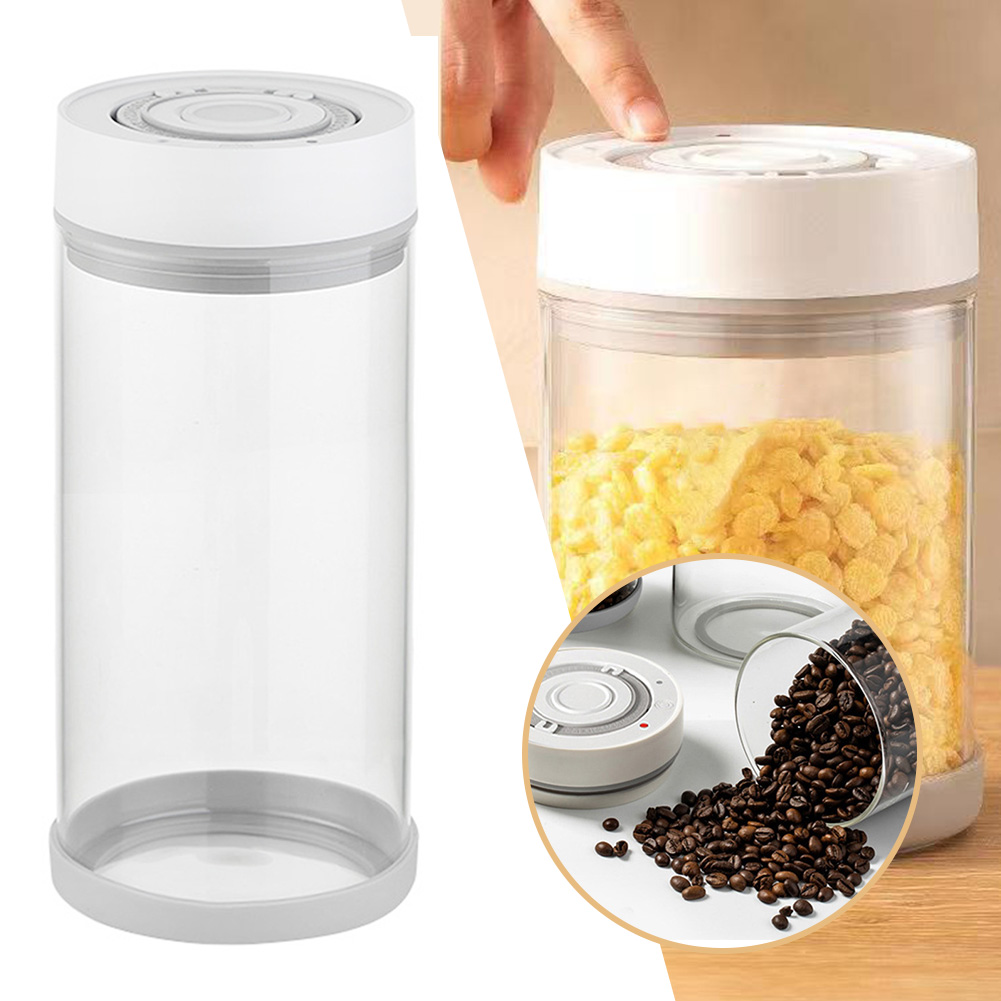 キッチン防湿ガラスコーヒー豆ジャー自動インテリジェント真空保 - Food Storage Vacuum Containers のレビューと価格