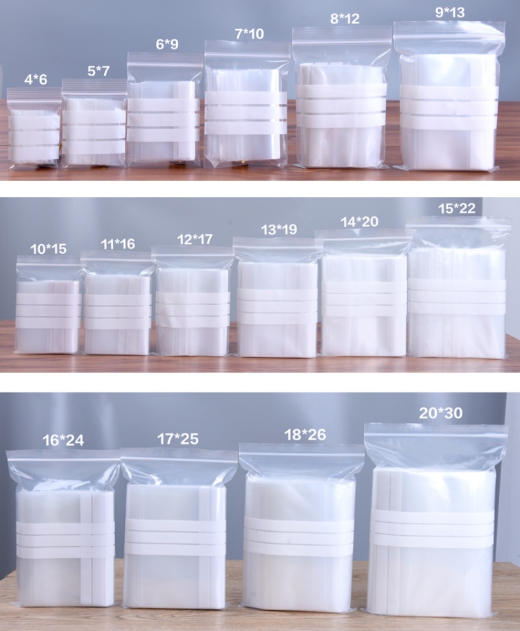 200枚入りPE透明プラスチック製ジップロック包装袋DIYロ - Food Storage Ziploc Bags のレビューと価格
