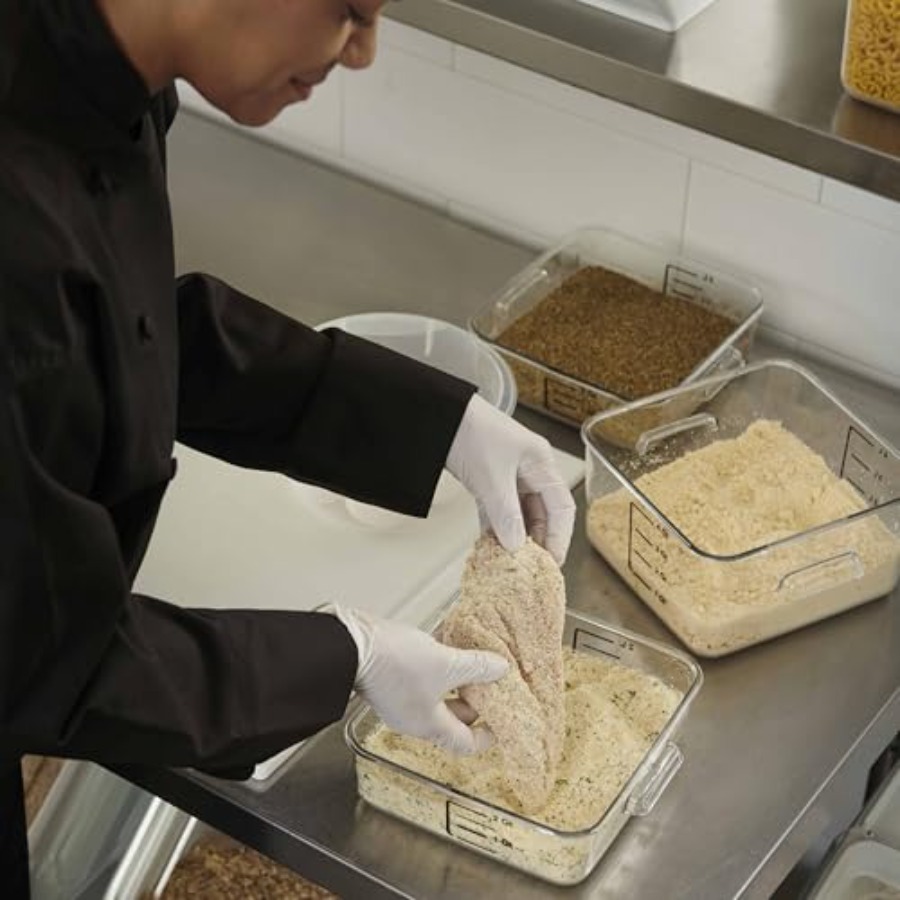 省スペースの正方形食品保存容器、4クォート、キッチン/真空調 - Food Storage Quart Containers のレビューと価格