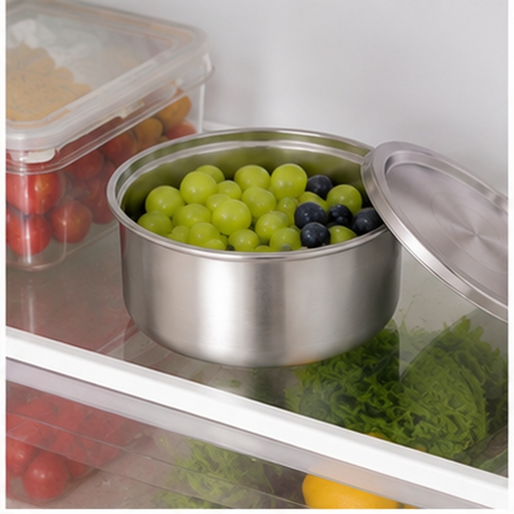 304ステンレス鋼製蓋付きラメキン、蒸し卵、ベビーフードボウ - Food Storage Metal Box のレビューと価格