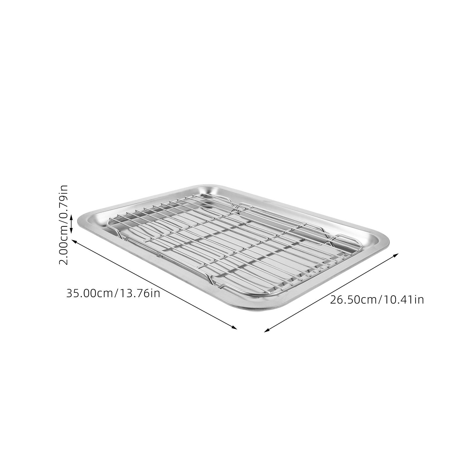 ステンレス製ワイヤーベーキングラック冷却トレイ油切り揚げ物プ - Food Storage Rack のレビューと価格