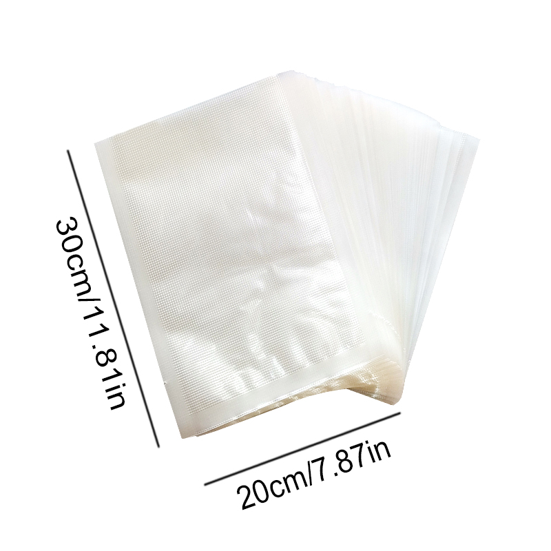 100PC 20 × 30 センチメートル真空バッグ真空シー - Food Storage Reusable Bags のレビューと価格
