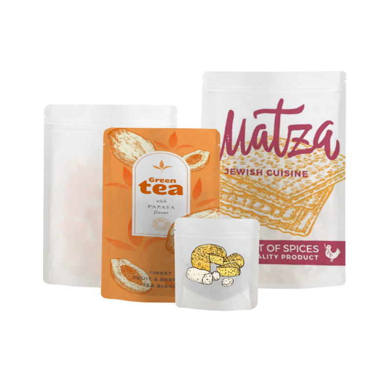 カスタマイズ可能な生分解性クラフト紙ジッパーバッグ、茶葉保存 - Zebra Food Storage のレビューと価格
