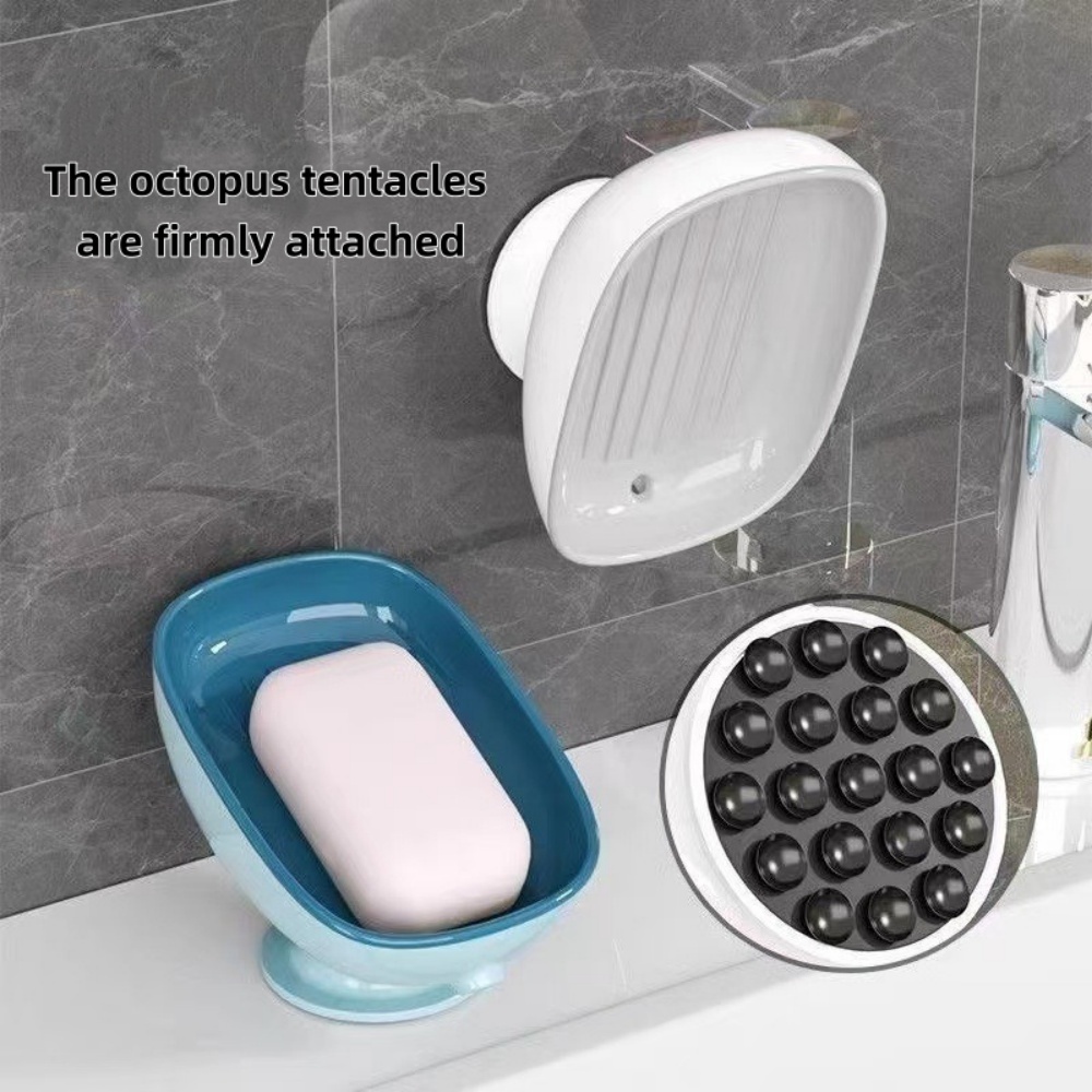 1個入り 超強力吸盤式 浴室用ソープディッシュ シャワー用滑 - Food Storage Rack のレビューと価格