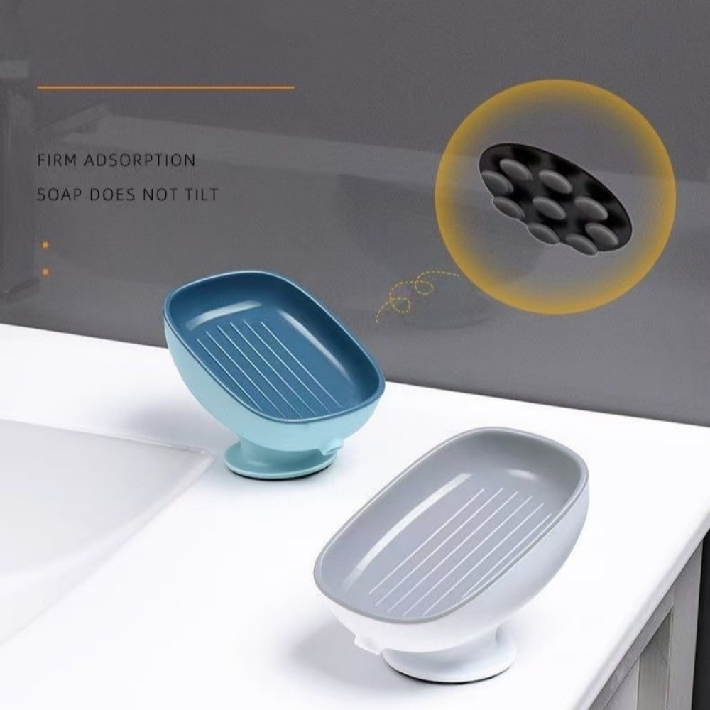 1個入り 超強力吸盤式 浴室用ソープディッシュ シャワー用滑 - Food Storage Rack のレビューと価格