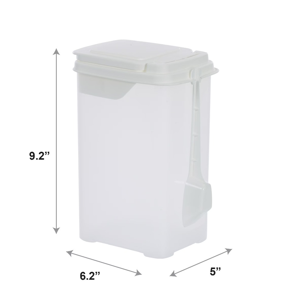 3.25クォートのプラスチック製小麦粉容器、スクープ付き2個 - Food Storage Quart Containers のレビューと価格