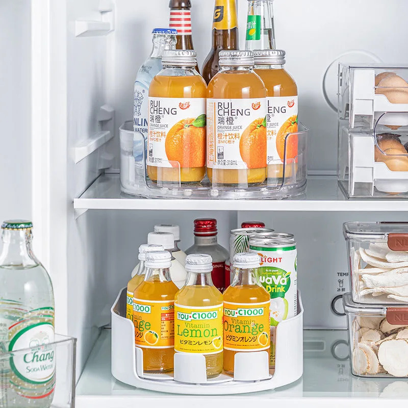 360 ° 回転トレイ レイジースーザン 冷蔵庫オーガナイザ - Food Storage Rack のレビューと価格