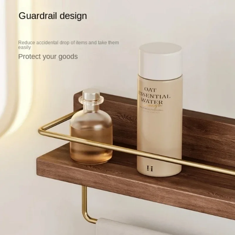 バスルームとキッチン用のパンチタオルラック、ウォールナットウ - Food Storage Shelving のレビューと価格