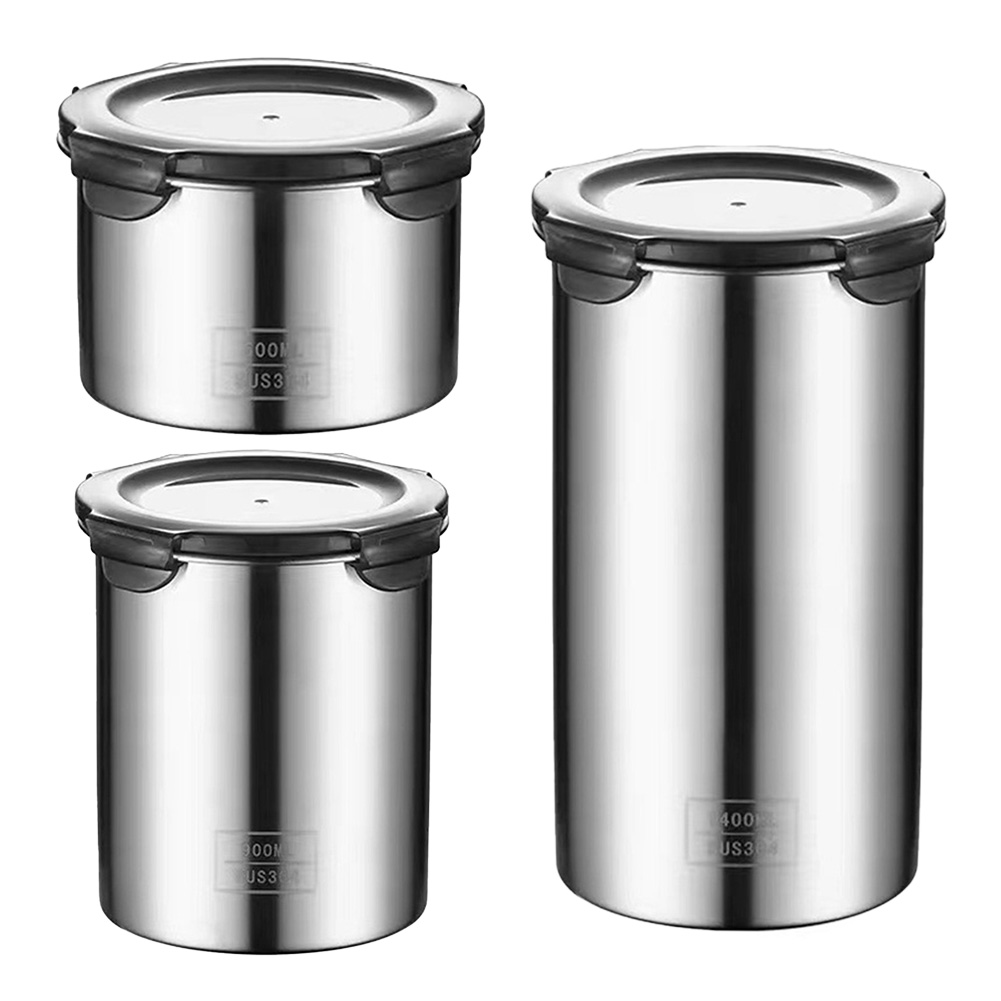 ステンレス鋼の真空シール食品貯蔵容器,コーヒー豆の瓶,キッチ - Food Storage Vacuum Containers のレビューと価格