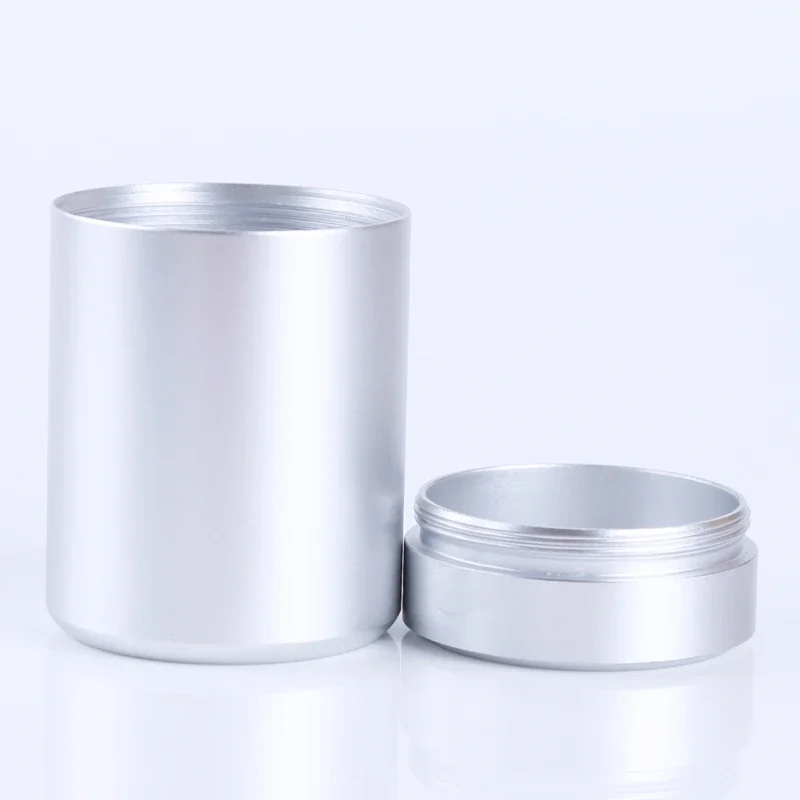 旅行用のポータブル密閉ミニジャー,ステンレス鋼,防湿,無地, - Food Storage Metal Box のレビューと価格