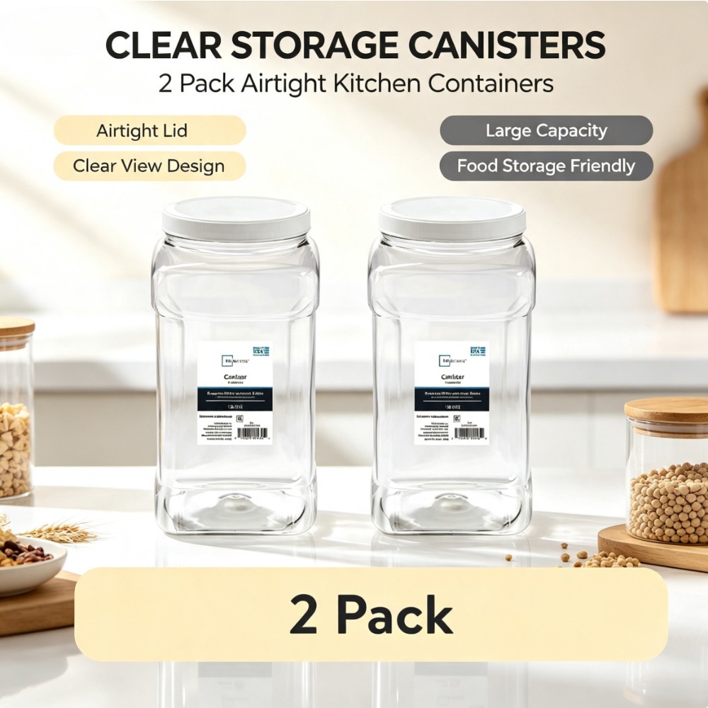 (2個セット) メインステイズ 透明プラスチック製 4クォー - Food Storage Quart Containers のレビューと価格