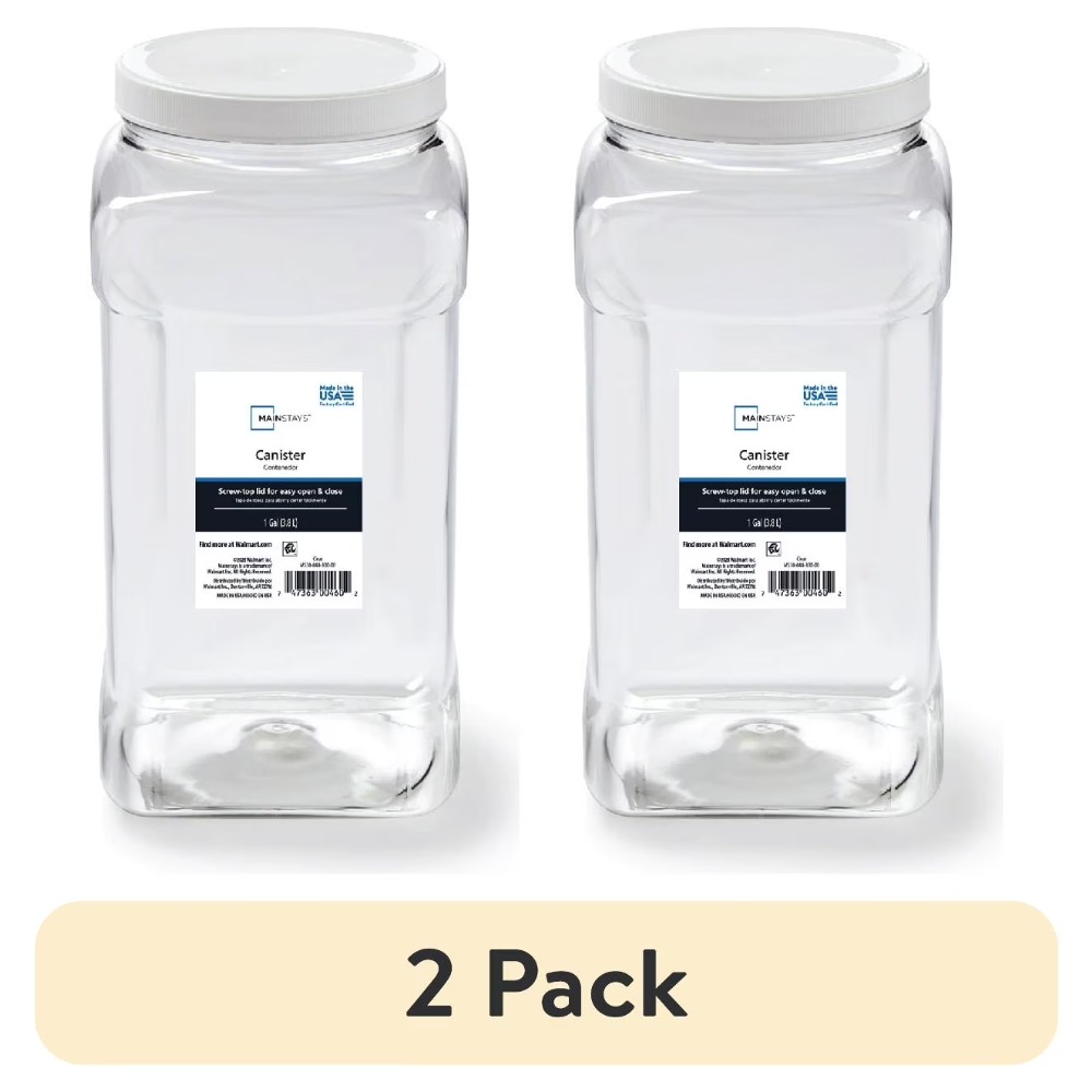 (2個セット) メインステイズ 透明プラスチック製 4クォー - Food Storage Quart Containers のレビューと価格